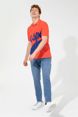 U. S. Polo Assn Мужская красная футболка с воротником-поло - U.s. polo assn фото 8