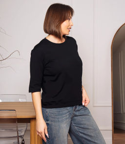 Футболка #КТ0467-55, чёрный