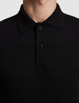 Siyah Slim Fit Polo Yaka T-shirt