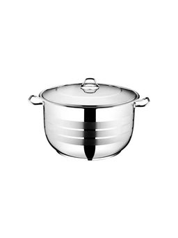 Набор посуды из нержавеющей стали из 6 (3/3) предметов, крышки металлические, арт.1500 - D.L.K. фото 4