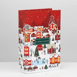 Коробка подарочная - книга «С новым годом», 20×12.5×5 см