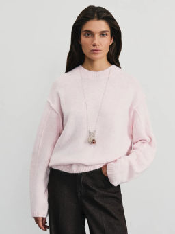 Вязаный джемпер с декоративными швами / Zarina