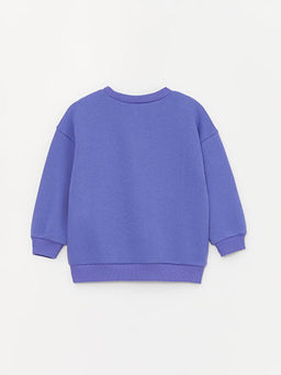 Bisiklet Yaka Uzun Kollu Bask?l? Erkek Bebek Sweatshirt - Waikiki фото 2