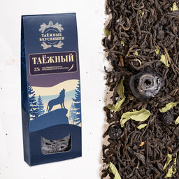 Чай чёрный Таёжный 25 г. (домик)