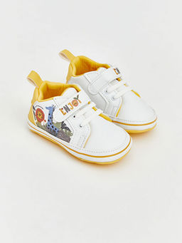 Bask?l? Erkek Bebek Spor Ayakkab?