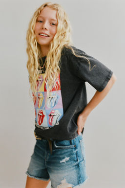 ROLLING STONES  WASHED-EFFECT T-SHIRT - Zara фото 5