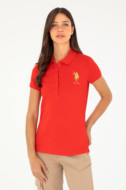 Женская красная базовая футболка Неожиданная скидка в корзине - U.s. polo assn фото 8