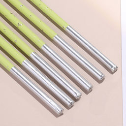 Свечи для торта, 6 штук «Исполнение желаний», 15 см, салатовый