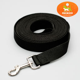 Поводок 5 м х 2,5 см, чёрный