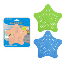 Ситечко-улавливатель волос для ванны 15х15см, силикон DH34-121