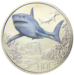 3 евро 2018 года Австрия Акула