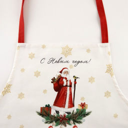 Фартук Этель Новогодняя ярмарка 60х70см, 100% хл, саржа 190 гр/м2  фото 2