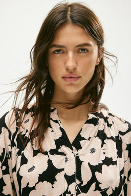 Vestido con mangas globo - H&m фото 3