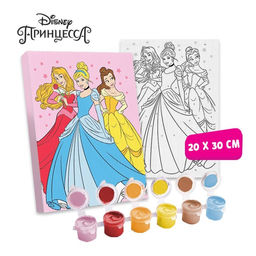 Картина по номерам, 20 х 30 см Милые принцессы, Принцессы