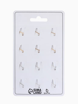 Цена за 12 шт. Брошь маленькая «Листик», МИКС