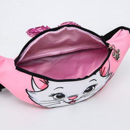 Сумка поясная детская для девочки Кошечка с бантиком, 25?6?13 см, Коты Аристократы - Disney фото 4