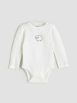 Bisiklet Yaka Bask?l? Erkek Bebek Hastane Seti