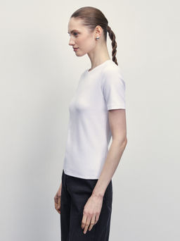 Базовая футболка из эластичного хлопка / Zarina  фото 4