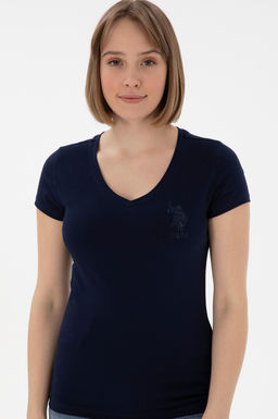 Kad_n Lacivert Basic Ti__rt Sepette S_rpriz _ndirim - U.s. polo assn фото 3