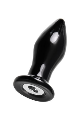 Стеклянная вибровтулка Sexus Glass, стекло, черная, 10,5 см  фото 4