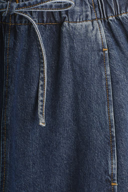 PANTAL?N VAQUERO BARREL LEG CON AJUSTE DE CORD?N - H&m фото 4