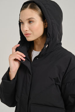 Пуховик короткий Черный TRN Down Jacket