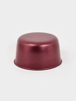 Форма для куличей, d=14 см, антипригарное покрытие, без крышки, бордовая