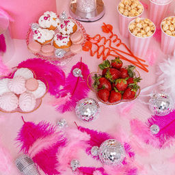 Серьги Диско-шар, цвет серебро