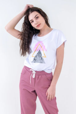 Футболка женская, цвет белый