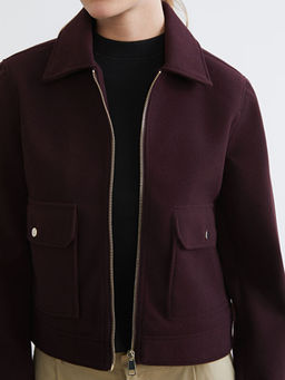 G?mlek Yaka Kad?n Ka?e Ceket