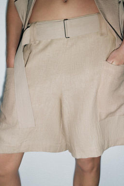 100% LINEN COMBINED BERMUDA SHORTS - LIMITED EDITION - Zara фото 2