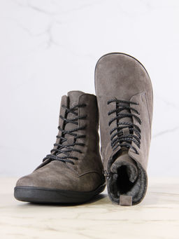 Босоногие ботинки EDART 351.NATAbl.Серый замок замша/шерсть