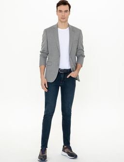 Серая зауженная шерстяная куртка - Cacharel фото 5