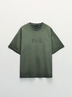 Футболка с эффектом garment dye / Zarina