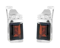 Серьги из серебра гранат, Сеньора