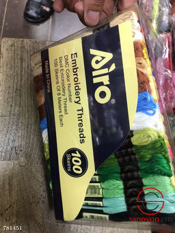 Набор мулине, 100 штук по 8 метров