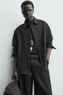 Рубашка CAMISA WESTERN FLUIDA черная