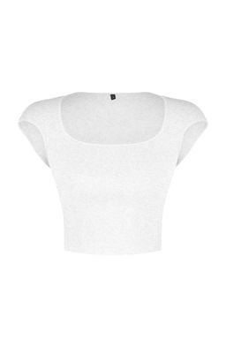 Gri Melanj fitted/vucuda Oturan Fitilli Esnek Orme Bluz TWOSS24BZ00641 - Trendyolmilla фото 7