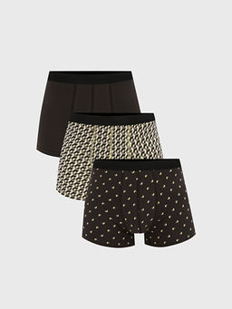 Standart Kal?p Pamuklu Esnek Erkek Boxer 3l?