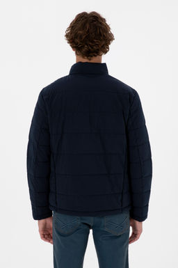 Erkek Lacivert Mont Sepette S_rpriz _ndirim