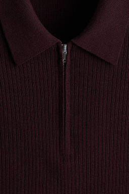 Polo con media cremallera Slim Fit - H&m фото 8