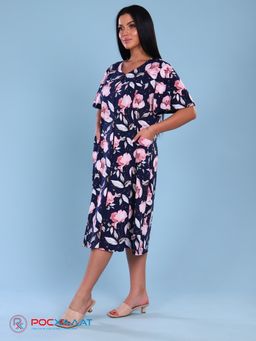 Трикотажный халат на молнии маки КМ-17 (3)