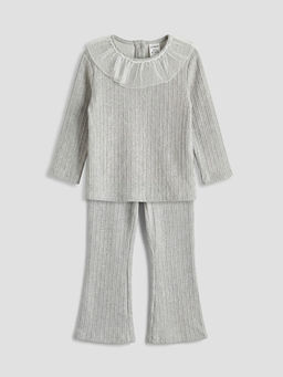 K?z ?ocuk Bluz ve ?spanyol Pa?a Tayt