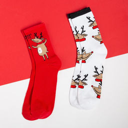 Носки мужские новогодние KAFTAN «Олень», набор 2 пары, размер 41-44
