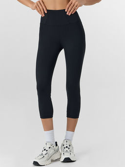 Бриджи спортивные женские с высокой линией талии черные - Mark formelle фото 2