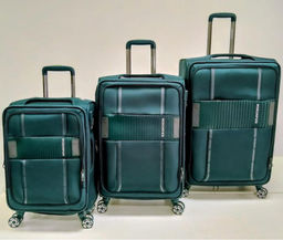 Комплект из 3-х чемоданов, текстиль, MIRONPAN 50131 Бирюзовый