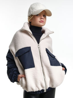 Джемпер Тедди на молнии 33-8231 касар/синий - Mini maxi фото 2