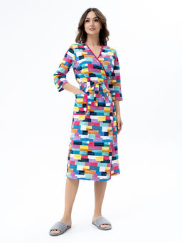 Халат хлопок 100%,мульти - Binita фото 4