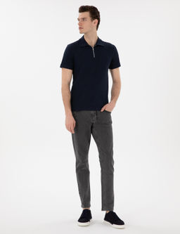 Lacivert Slim Fit Ti__rt