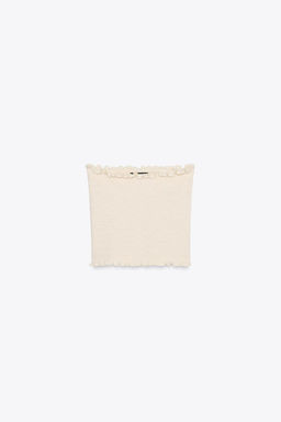 KNIT BANDEAU TOP - Zara фото 7